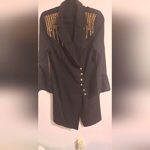 Blazer dress with sequins